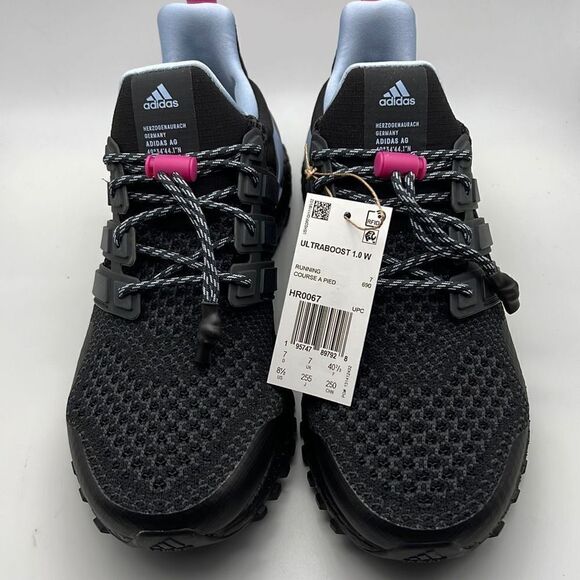 ADIDAS ULTRABOOST 1.0 black running SHOES HR0067 NEW in Box Women Size 8.5 - Picture 2 of 8